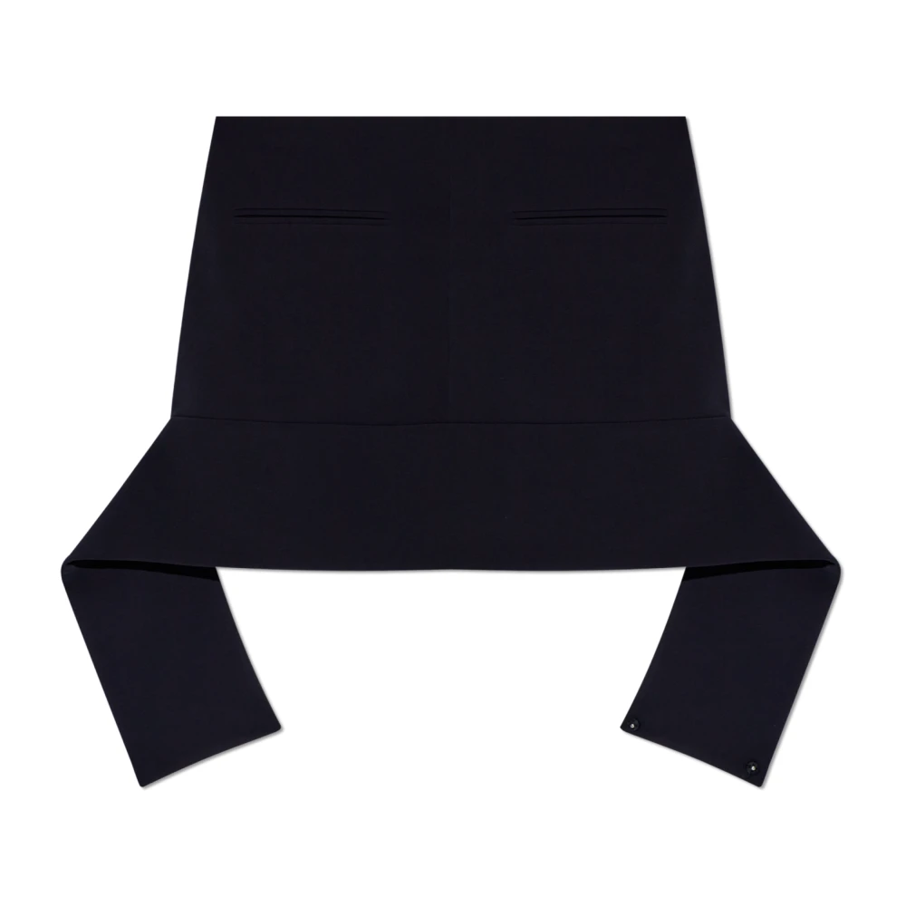 Courrèges - Minifalda Con Cinturón Invertido - Skirts - Mujer - Azul - 2XS