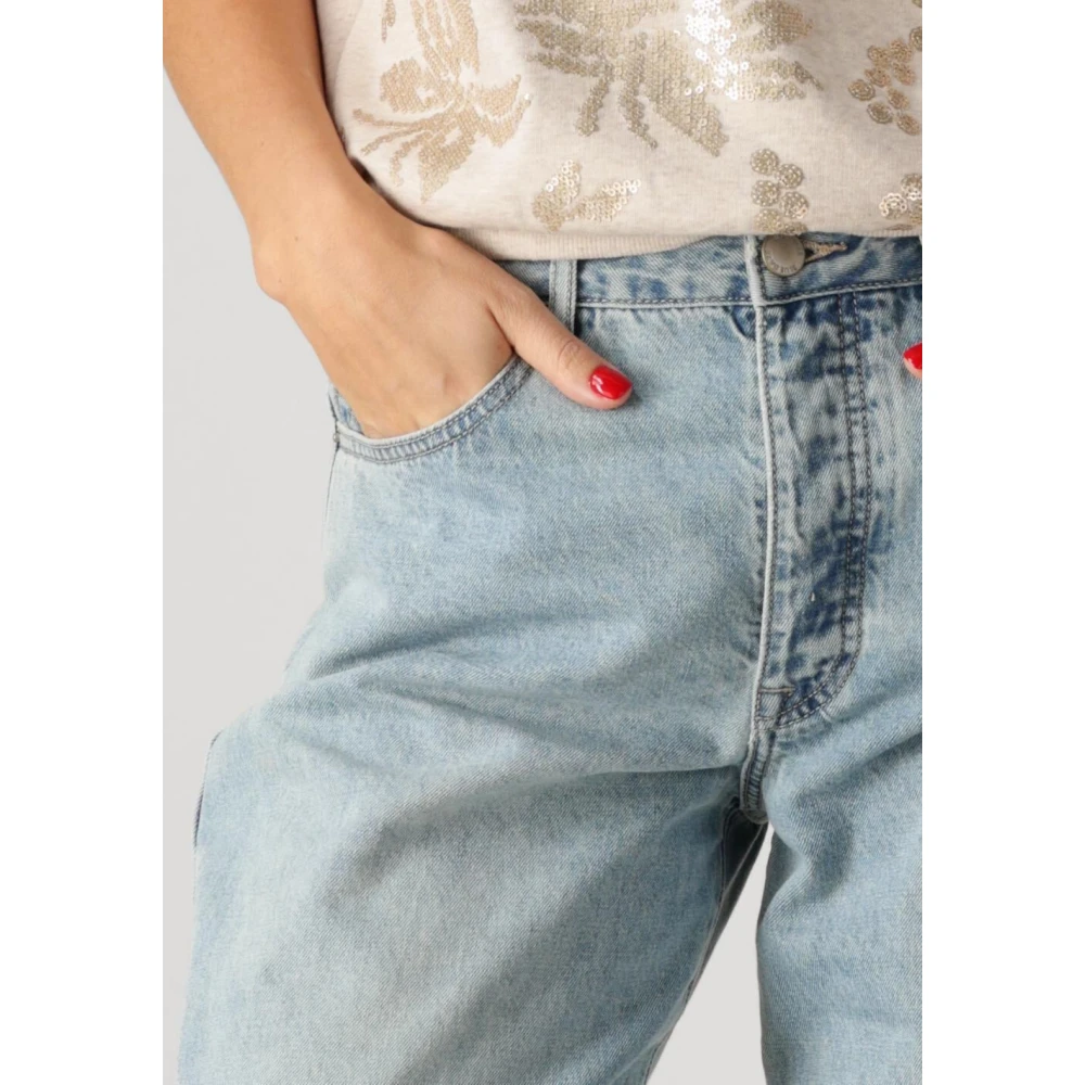 Summum Woman Vintage Straight Fit Jeans Blauw Blue Dames