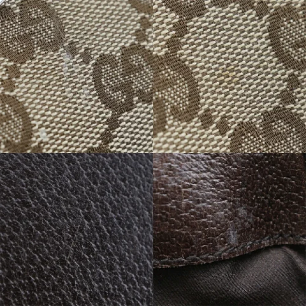 Gucci Vintage Pre-owned Fabric gucci-bags Beige Dames