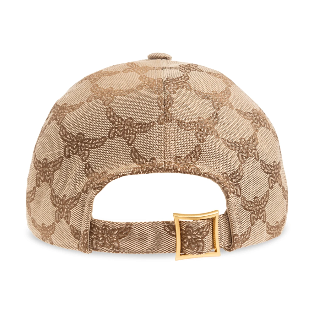 MCM Baseballpet met monogram Beige Unisex