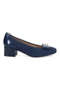 chaussure-bleue-en-daim-a-talon-bloc