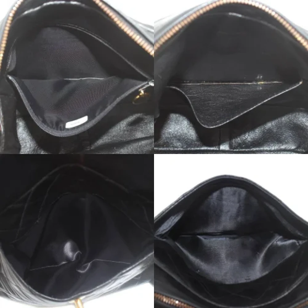 Chanel Vintage Pre-owned Fabric shoulder-bags Black Dames