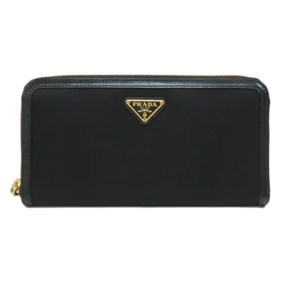 Prada Vintage Pre-owned Nylon wallets Black Dames
