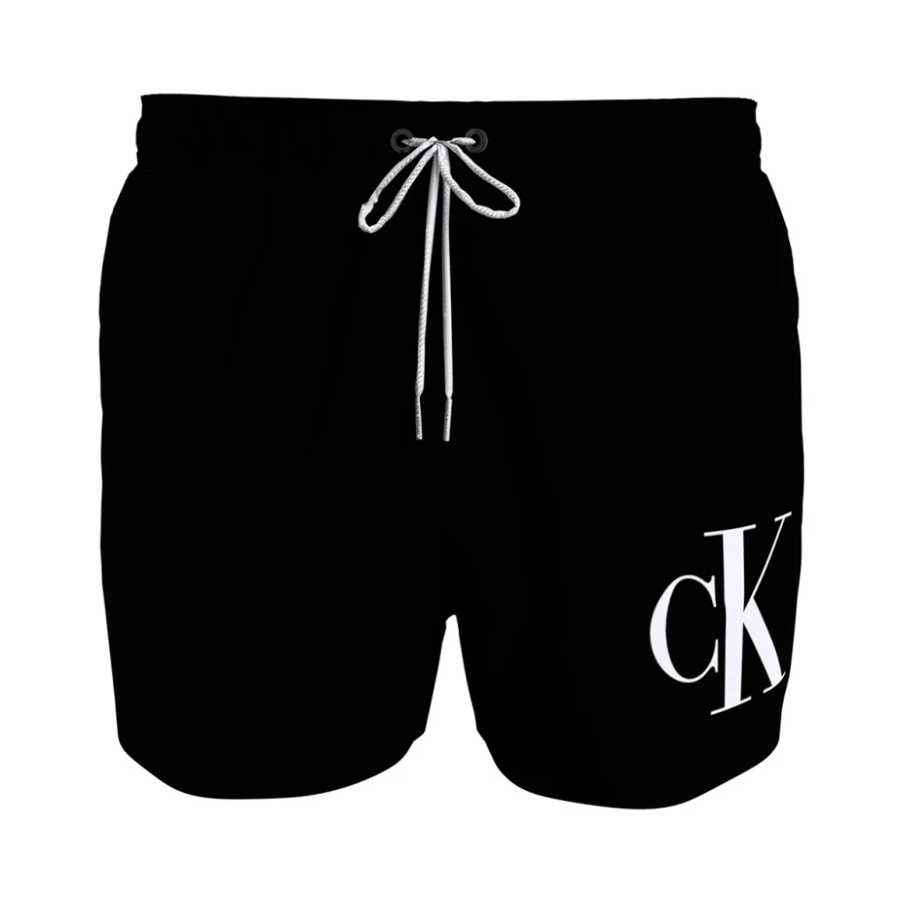 Calvin Klein Swimwear Zwemshort SHORT DRAWSTRING met contrastkleurig logo