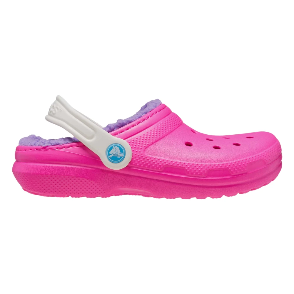 Crocs Girls Pink Classic Lined Clog For - Kids Sandals - 22 Eu - Kids