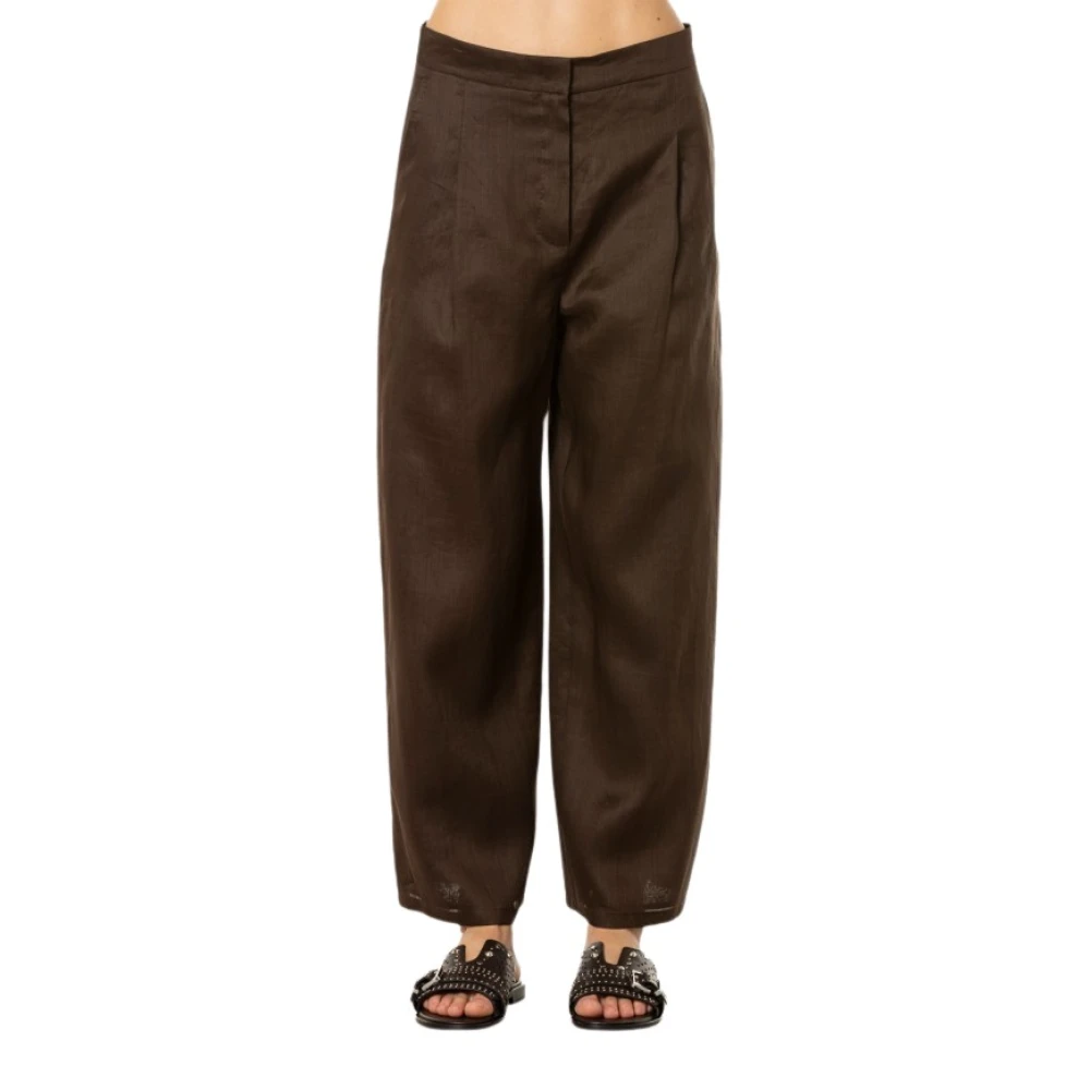Trousers > Wide Trousers - - Max Mara Studio - Modalova