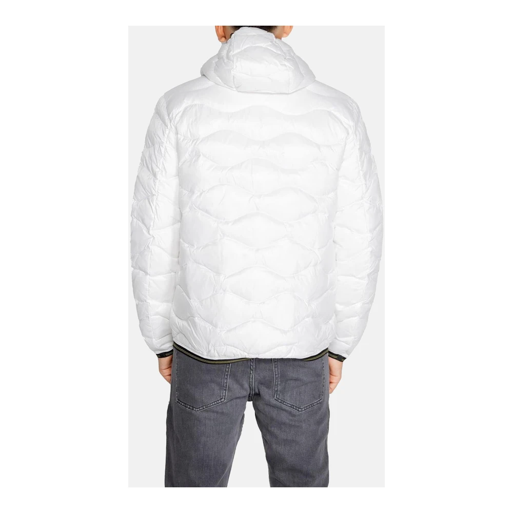 Blauer Winterjas White Heren