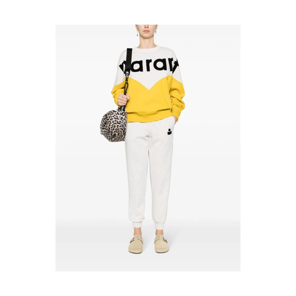 Isabel Marant Étoile Geel Color-Block Sweatshirt Yellow Dames