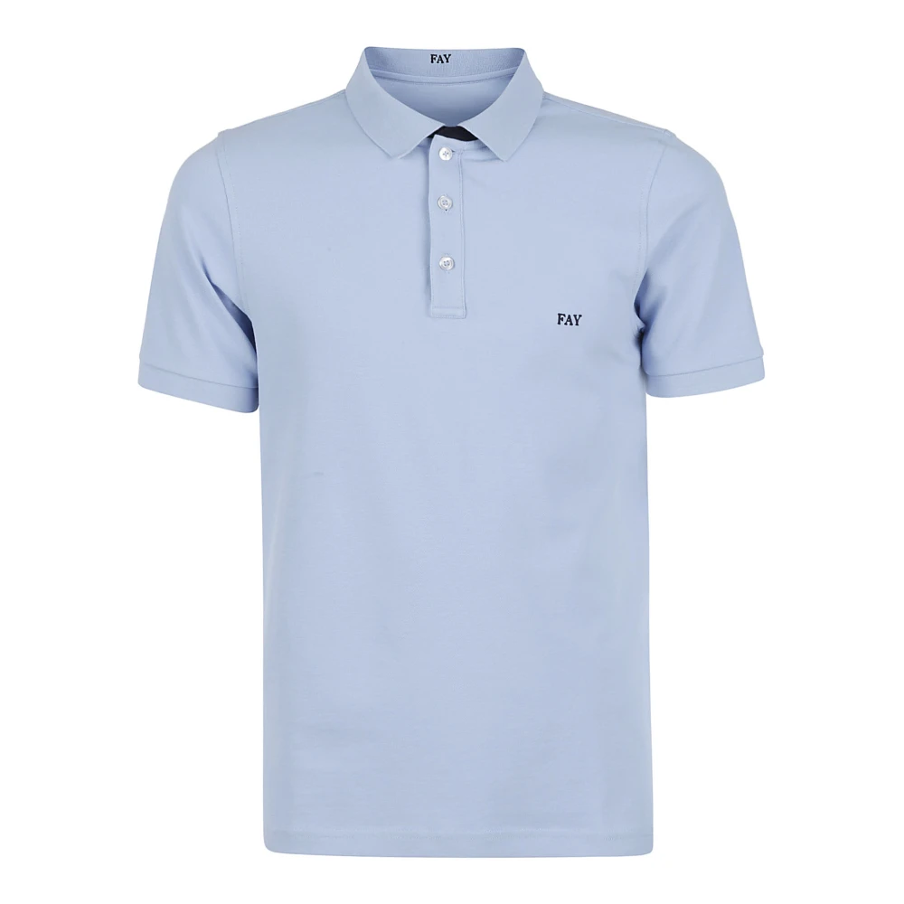 Fay - Tops > Polo Shirts - Blue - Fay - Modalova