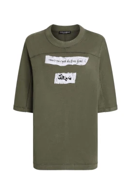 Panelld Grafisk T-shirt