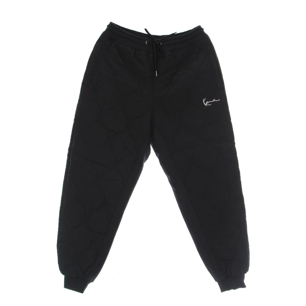 Karl Kani Men's Black Quilted Tracksuit Trousers - Sweatpants - S - Trousers