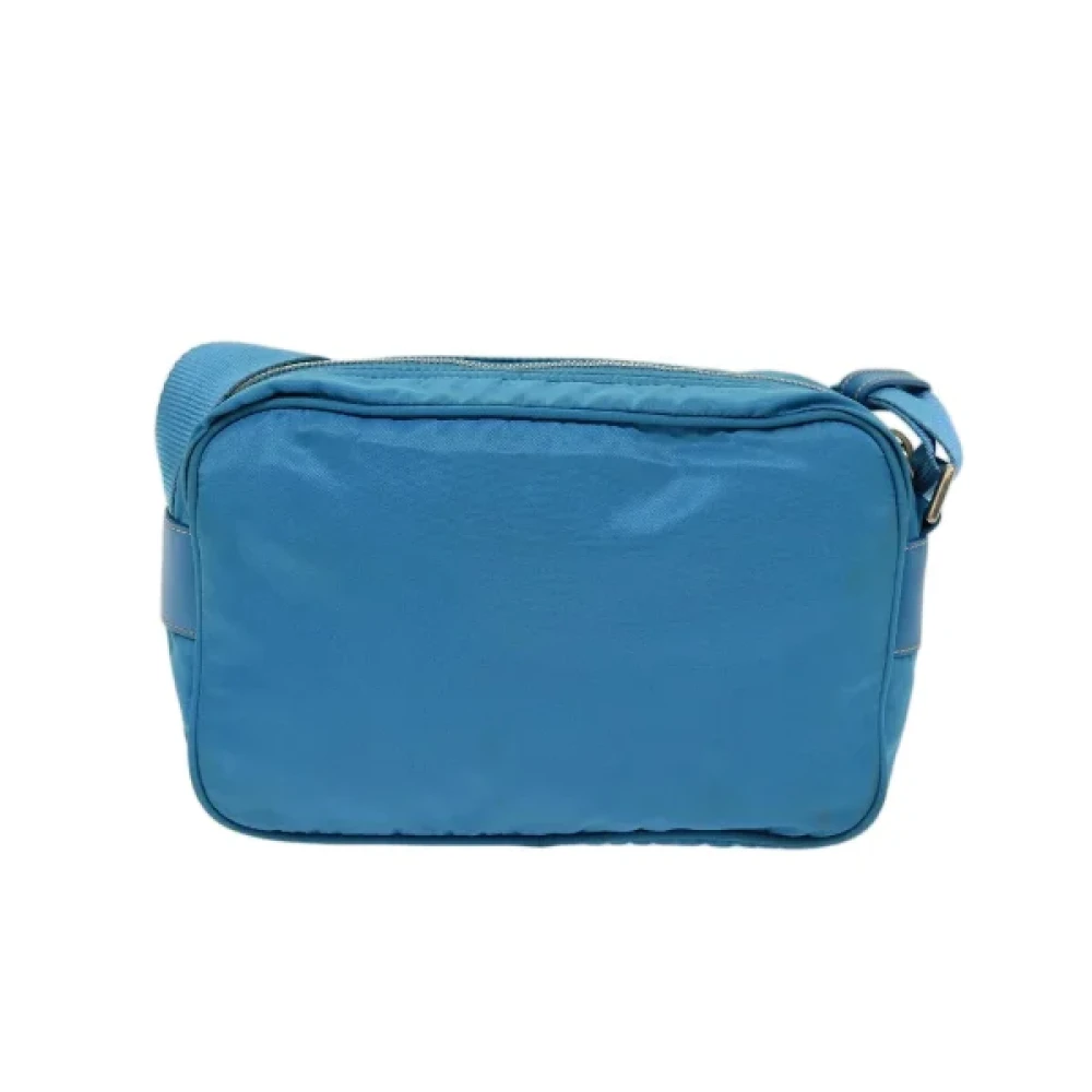 Prada Vintage Pre-owned Nylon prada-bags Blue Dames