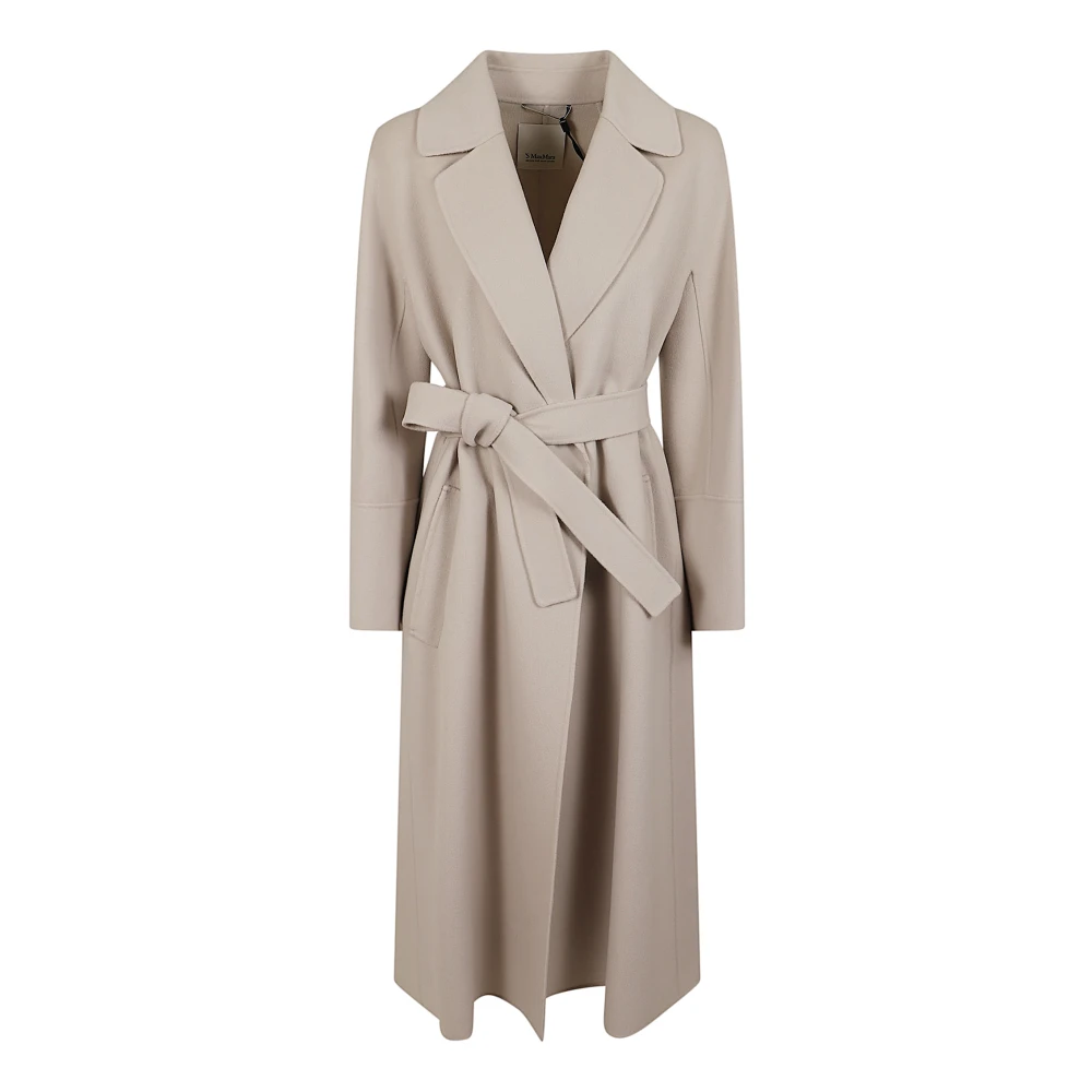 Max Mara Women's Beige Cappotto Lungo Elisa - Belted Coats - Xs - Coats