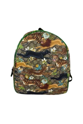 Pre-owned GG Supreme Monogram Feline Dome Ryggsäck