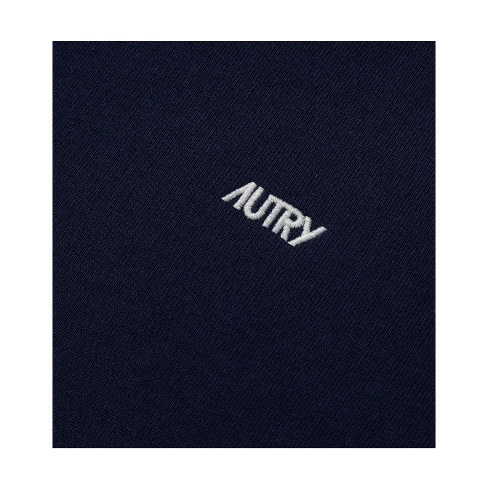 Autry Navy Blue Ronde Hals Sweatshirt Blue Heren