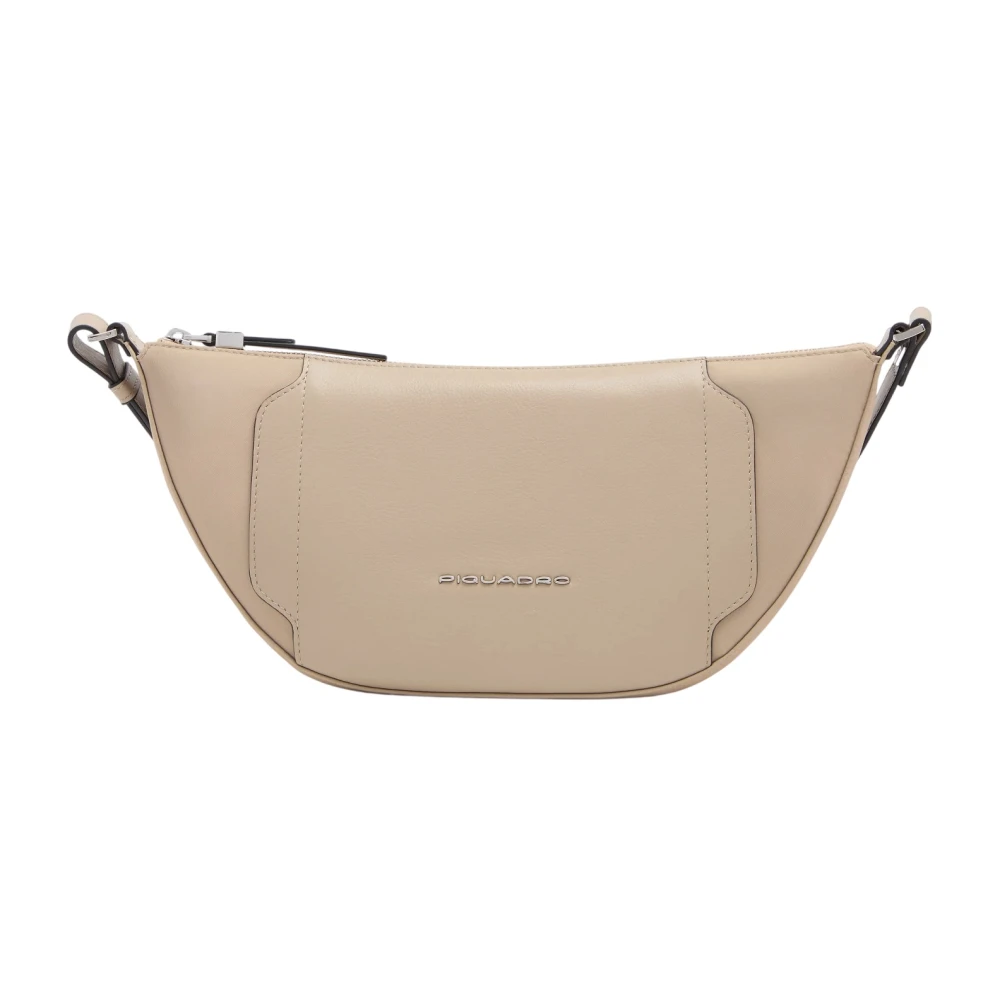 Piquadro Women's Beige Shoulder Bag - Shoulder Bags - One Size - Bags