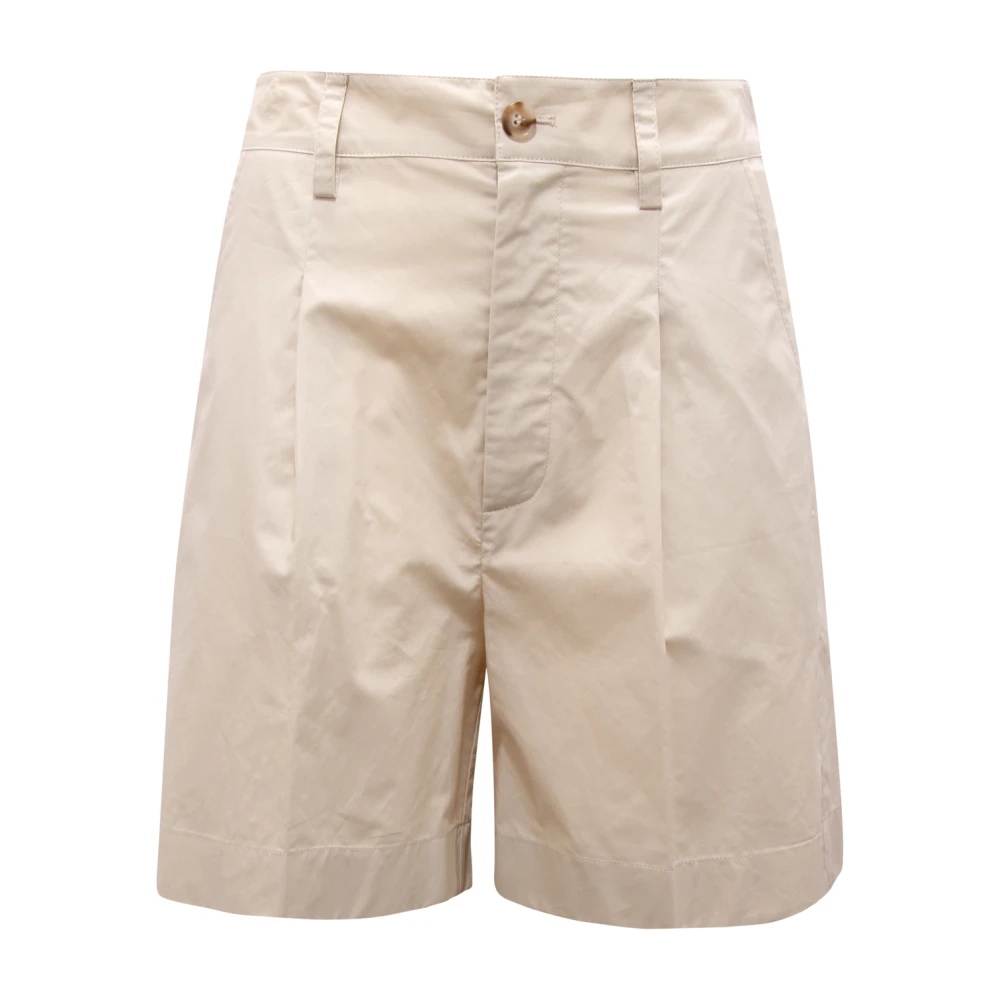 Woolrich Beige Poplin Short - Female - Casual Shorts - W27 - Shorts