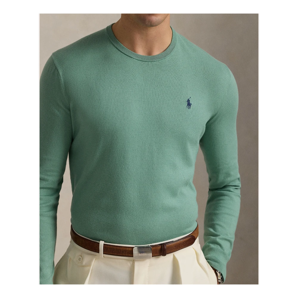 Ralph Lauren Rondgebreide trui Green Heren