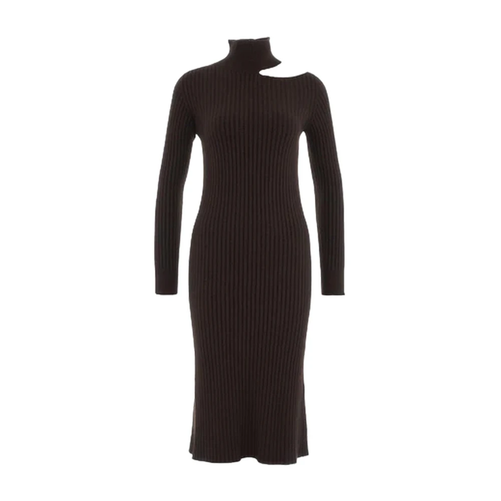 Kaos Casual klänning - Komposition: 65% Viskos 30% Polyester 5% Angora Brown, Dam