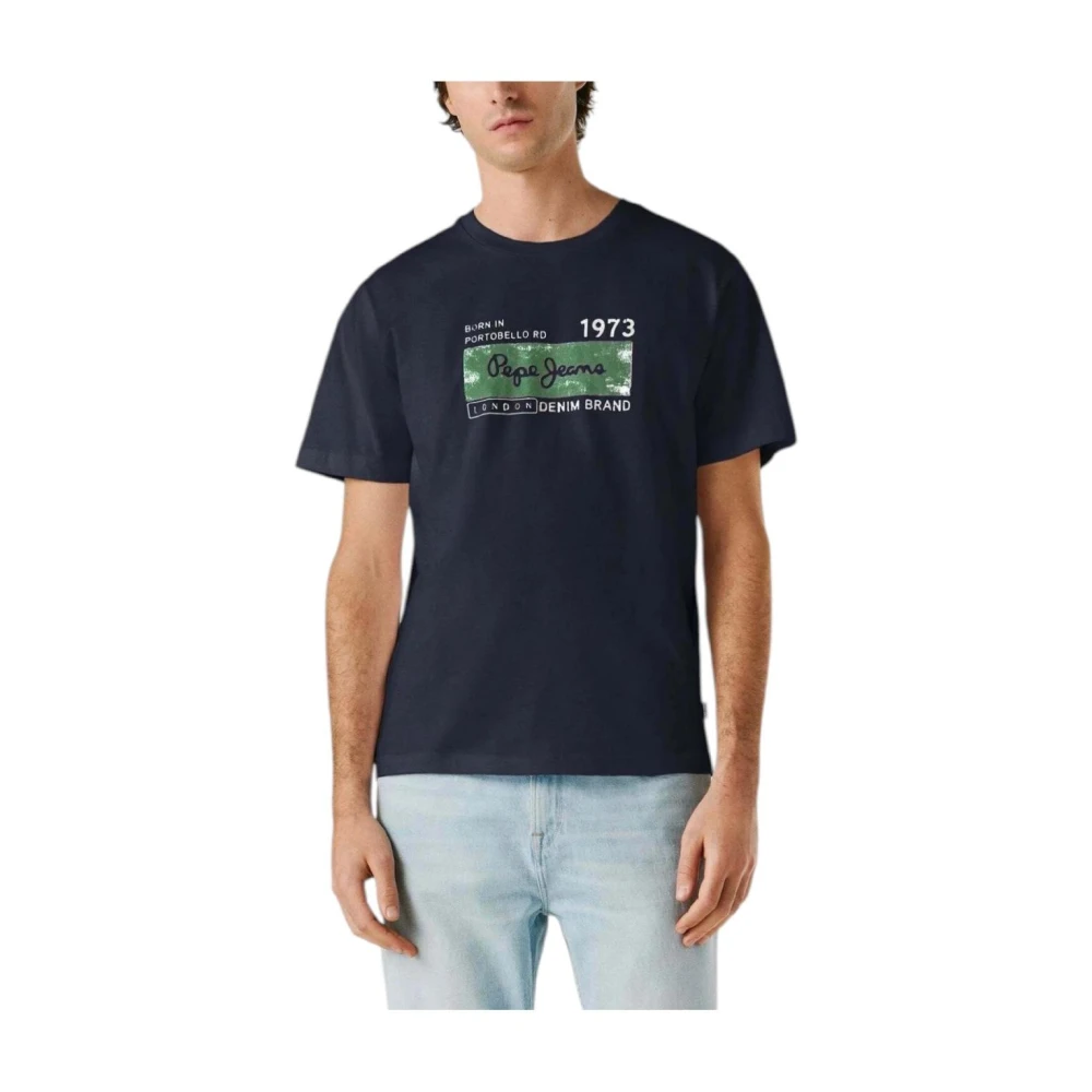 Pepe Jeans Men's Blue T-Shirts - T-Shirts - L - Tops
