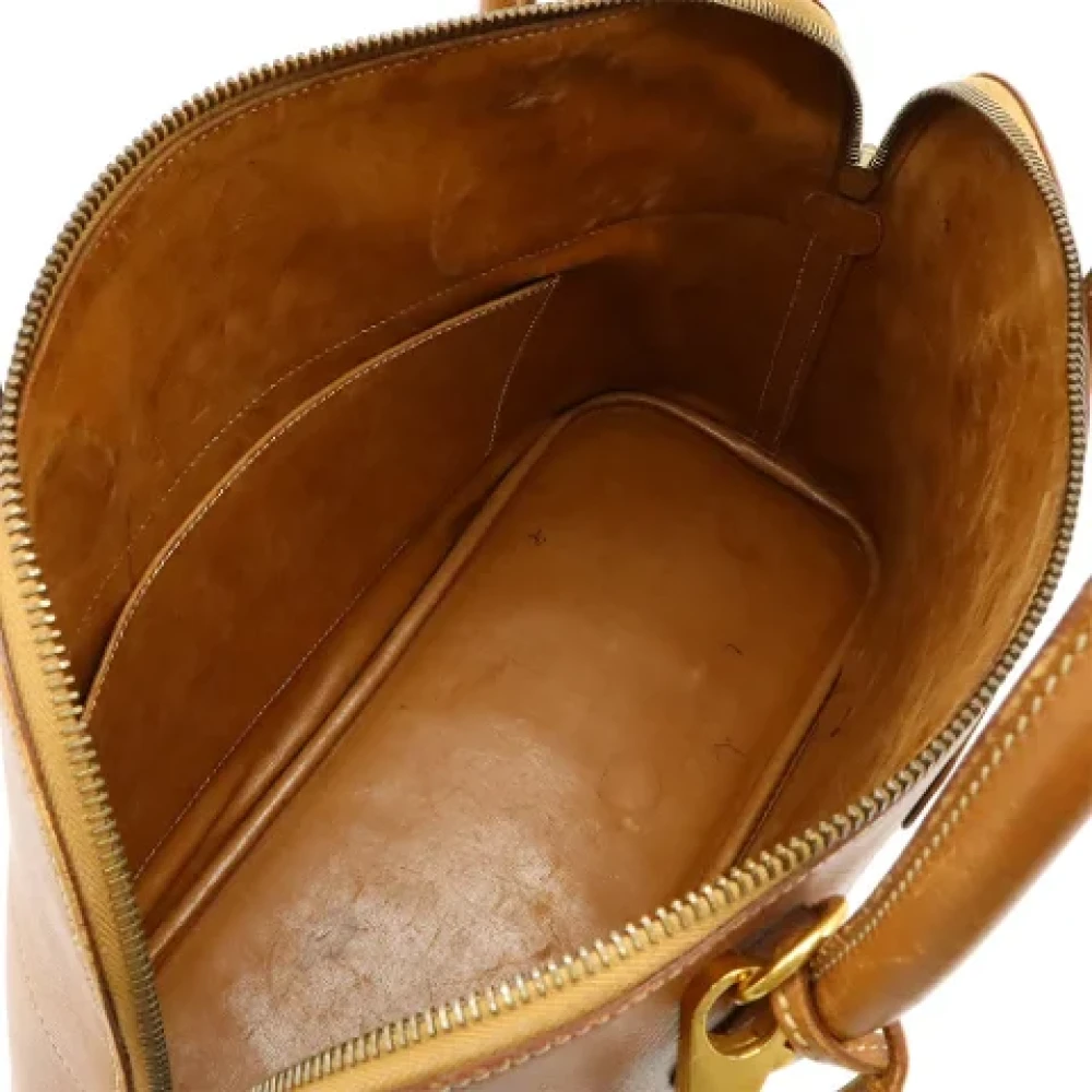 Hermès Vintage Pre-owned Leather handbags Brown Dames