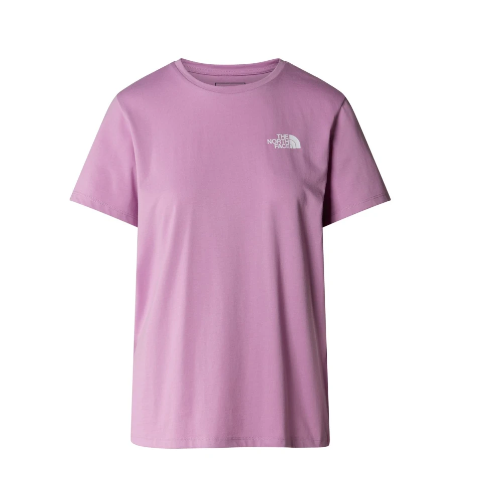 The North Face Casual Katoenen T-shirt Purple Dames