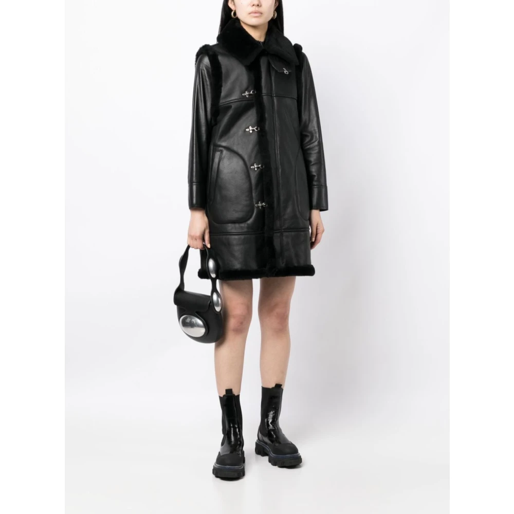 Noir Kei Ninomiya Coats Black Dames
