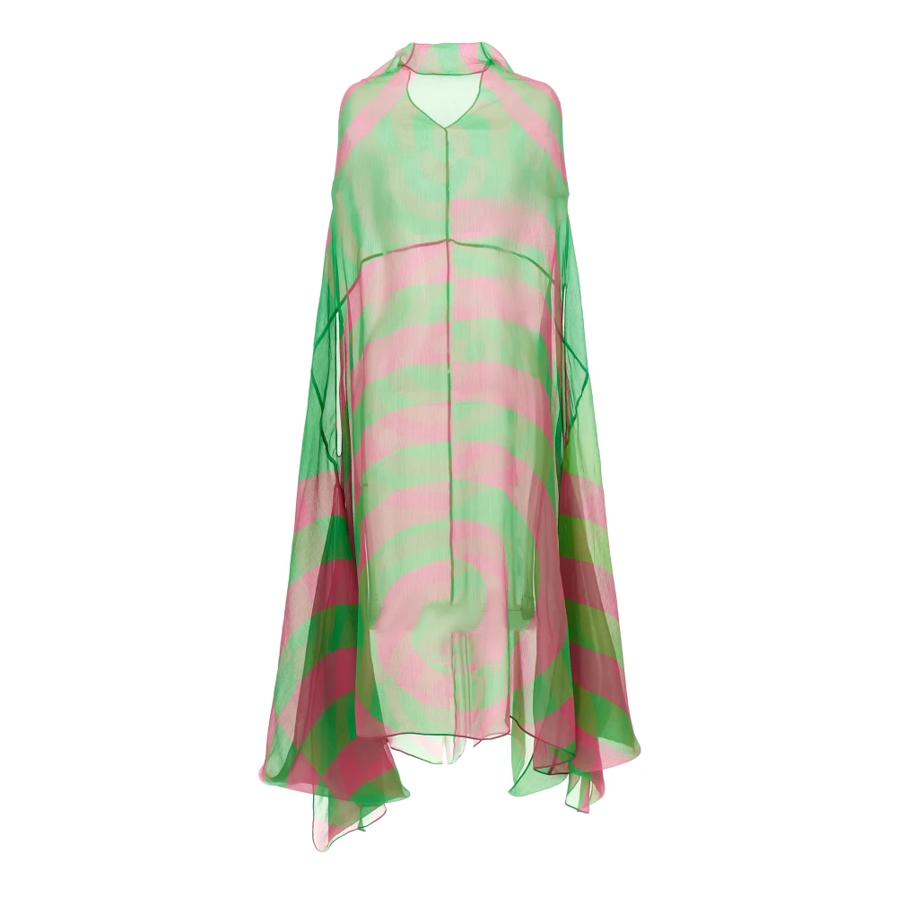 Dries Van Noten Multicolor Ducy Midi Dress - Female - Kimonos - S - Blouses & Shirts