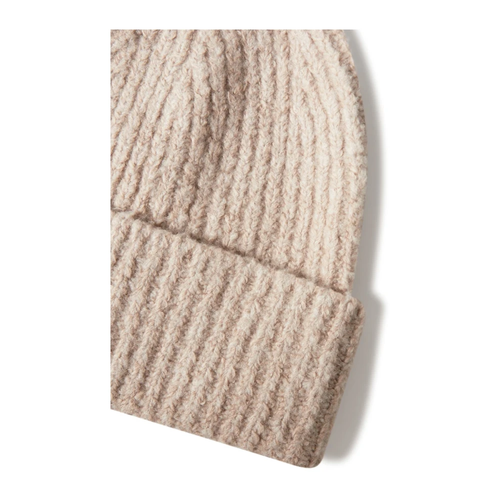 Acne Studios Wolmix Beanie Hoed Beige Dames