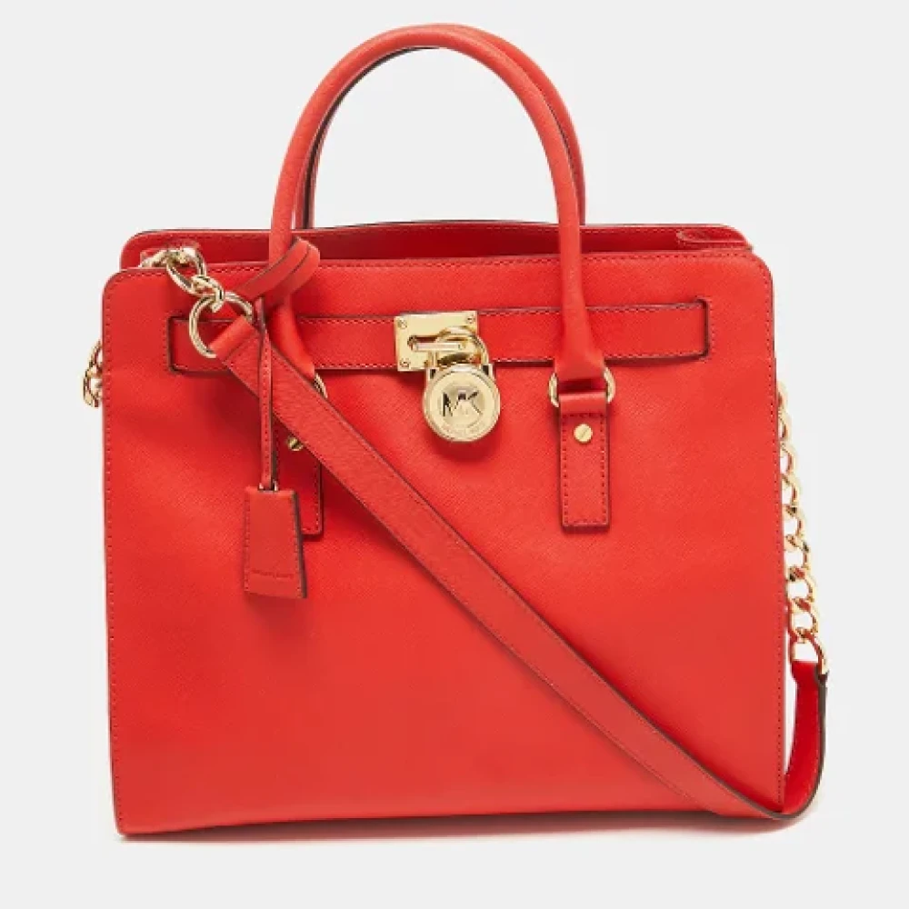 Michael Kors Pre-owned Leather totes Red Dames