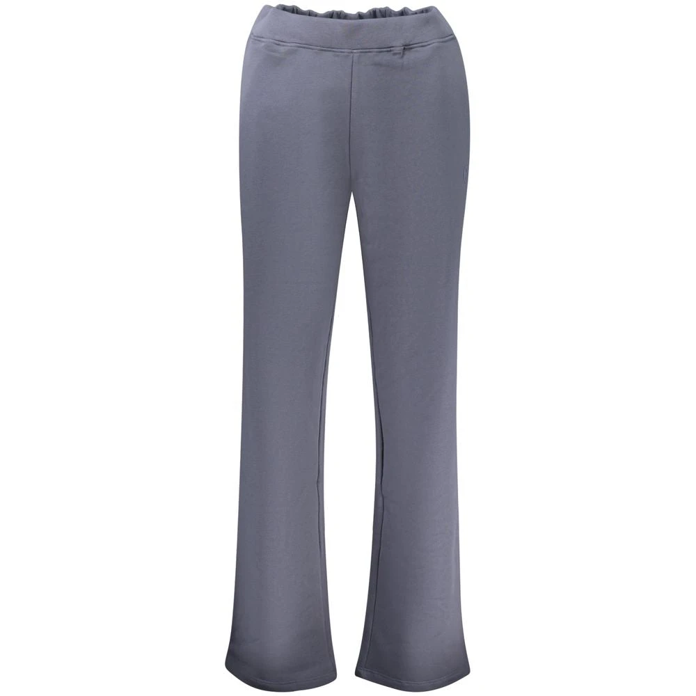 North Sails Women's Blue Wide Trousers, Xs, Blu Cotton Jogger
