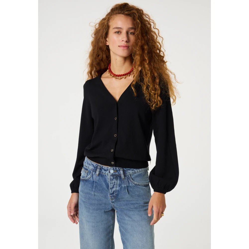 Fabienne Chapot Molly V-Neck Cardigan Black Dames