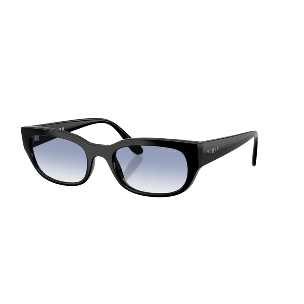 Vogue Women's Black Rectangular Sunglasses - Sunglasses - 54 Mm - Accessories