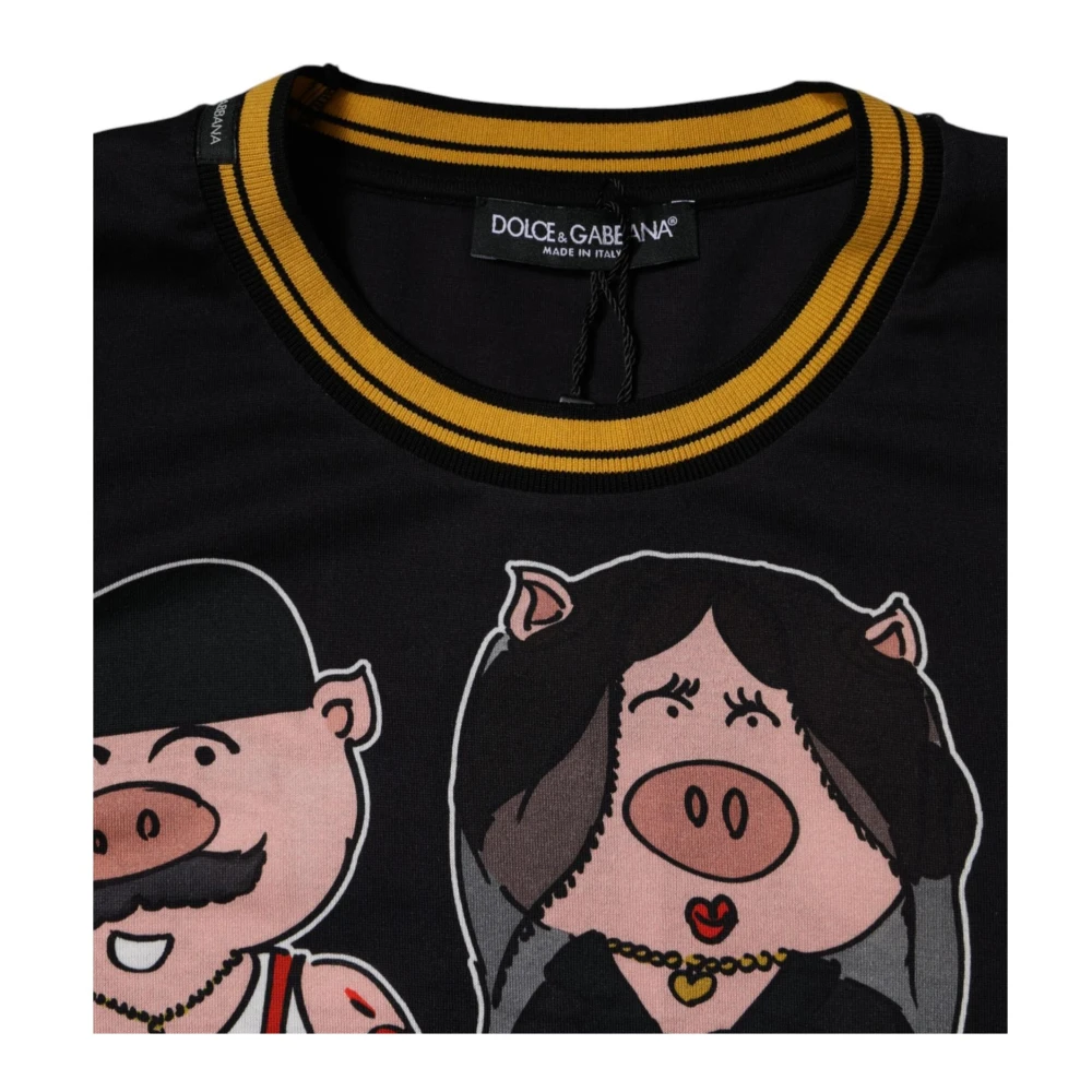 Dolce & Gabbana 2019 Jaar van het Varken T-shirt Multicolor Heren