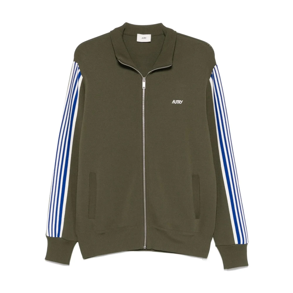 Autry Casual Zip-Through Gebreid Jack Brown Heren