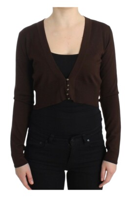 brown-wool-cropped-cardigan