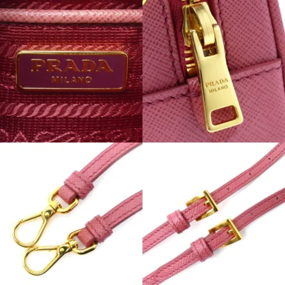 Prada Vintage Pre-owned Leather prada-bags Pink Dames