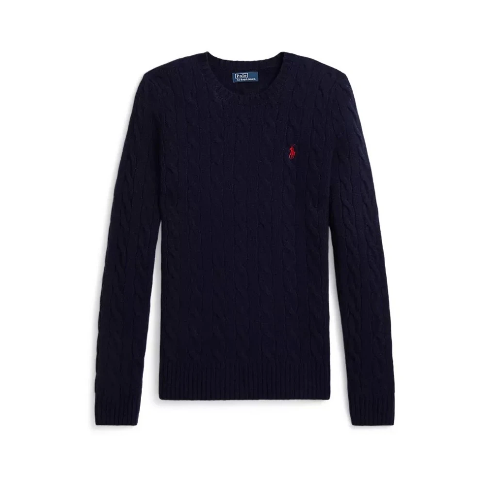 Polo Ralph Lauren Women's Blue Wool And Cashmere Sweater