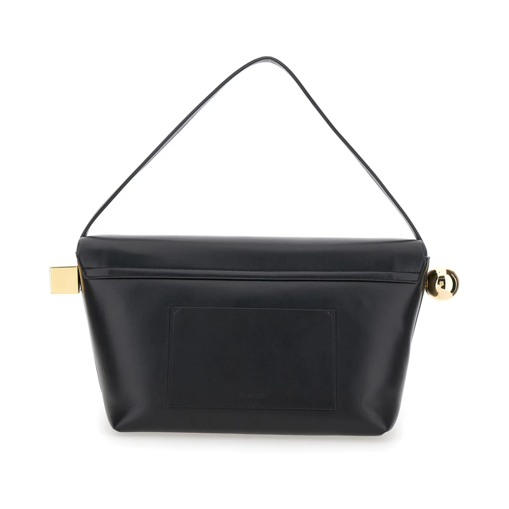 Jacquemus Zwarte leren handtas Black Dames