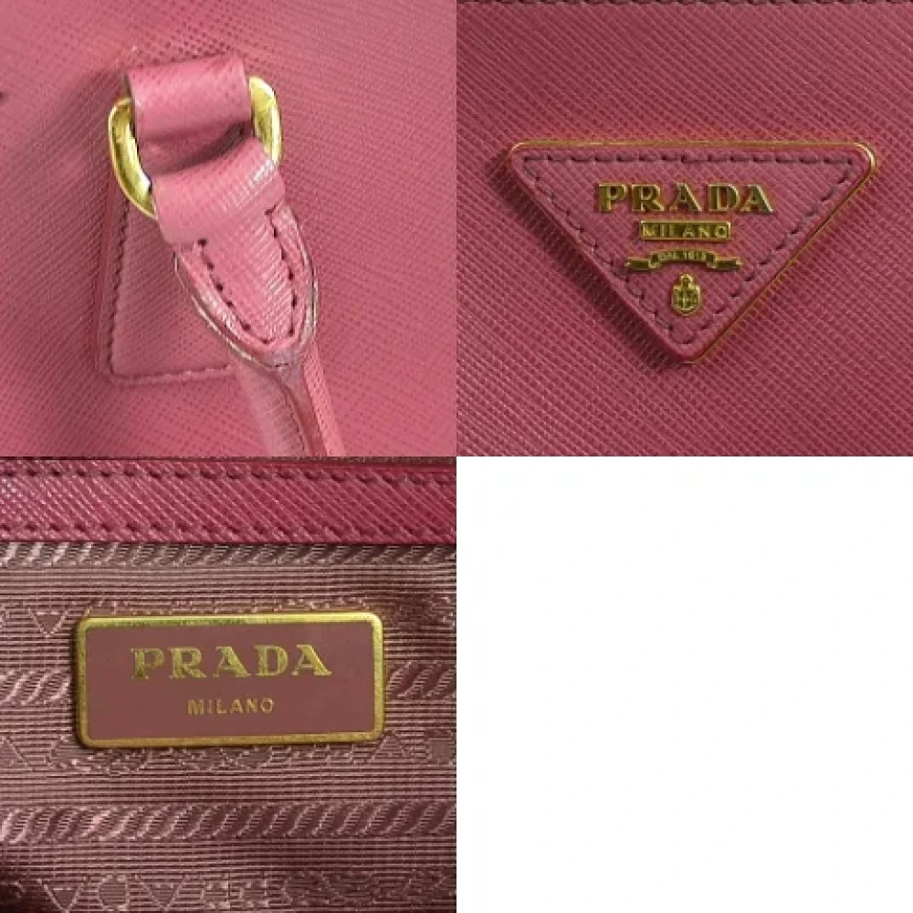 Prada Vintage Pre-owned Leather prada-bags Pink Dames