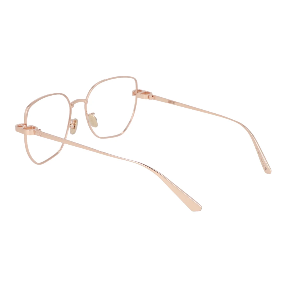 Dior Vierkante Metalen Frame Bril Yellow Unisex
