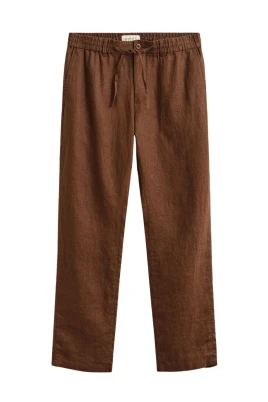 Linen Straight Trousers