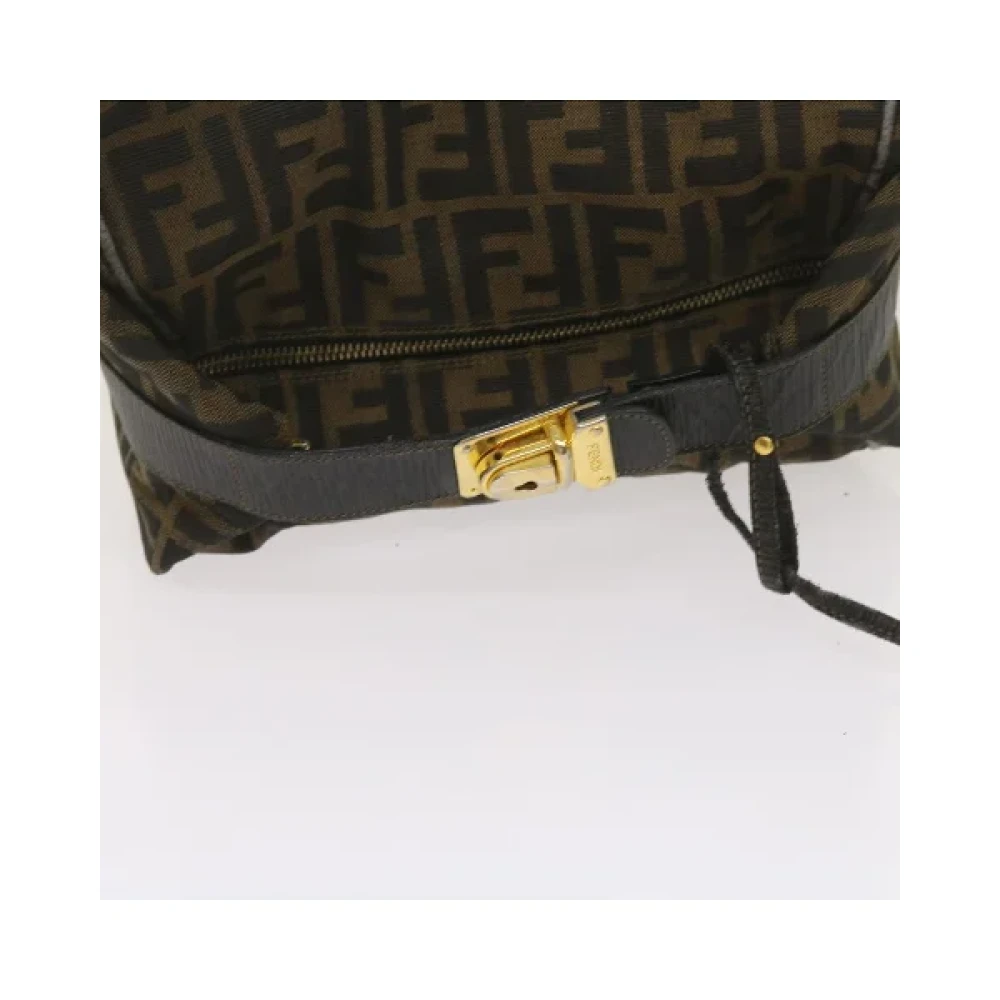 Fendi Vintage Pre-owned Canvas handbags Brown Dames