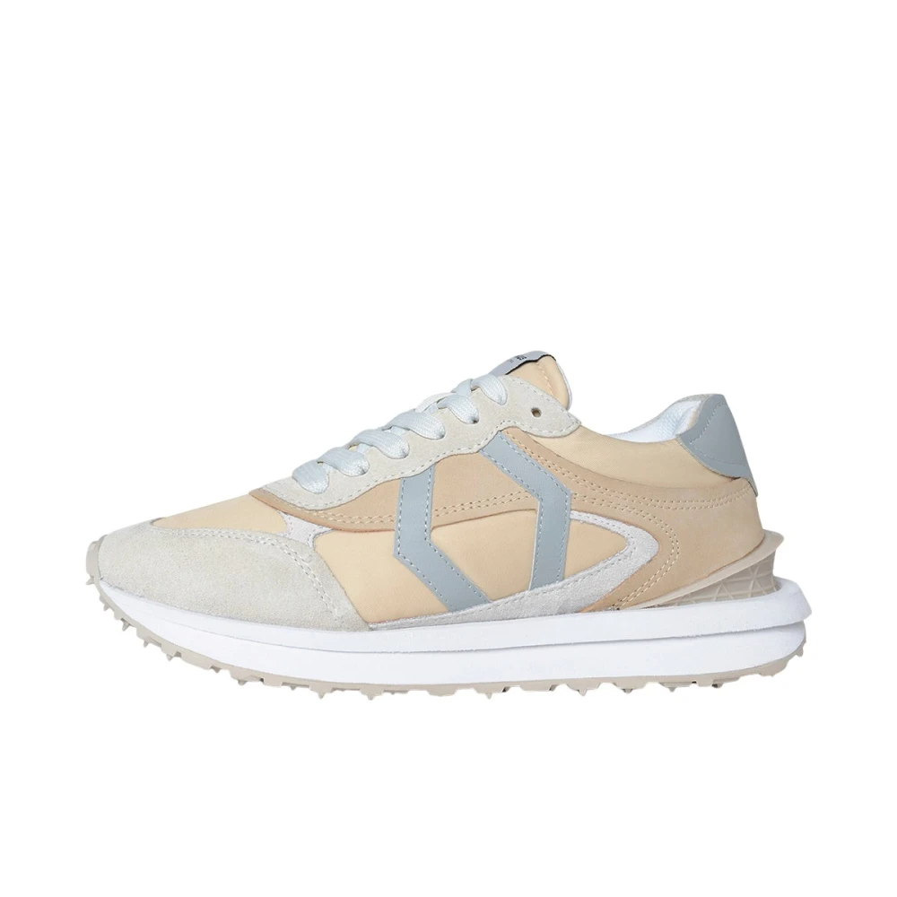 Mikakus Barcelona Nubuck Leren Sneakers unisex Schoenen Beige