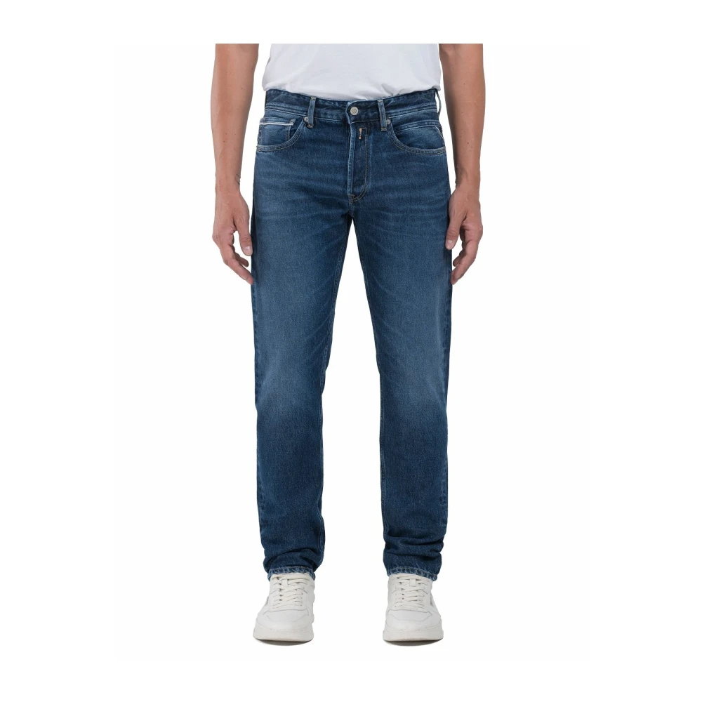 Replay Mannelijk Blauw Jeans Heren, W32 L32, Katoen, Grover Jeans