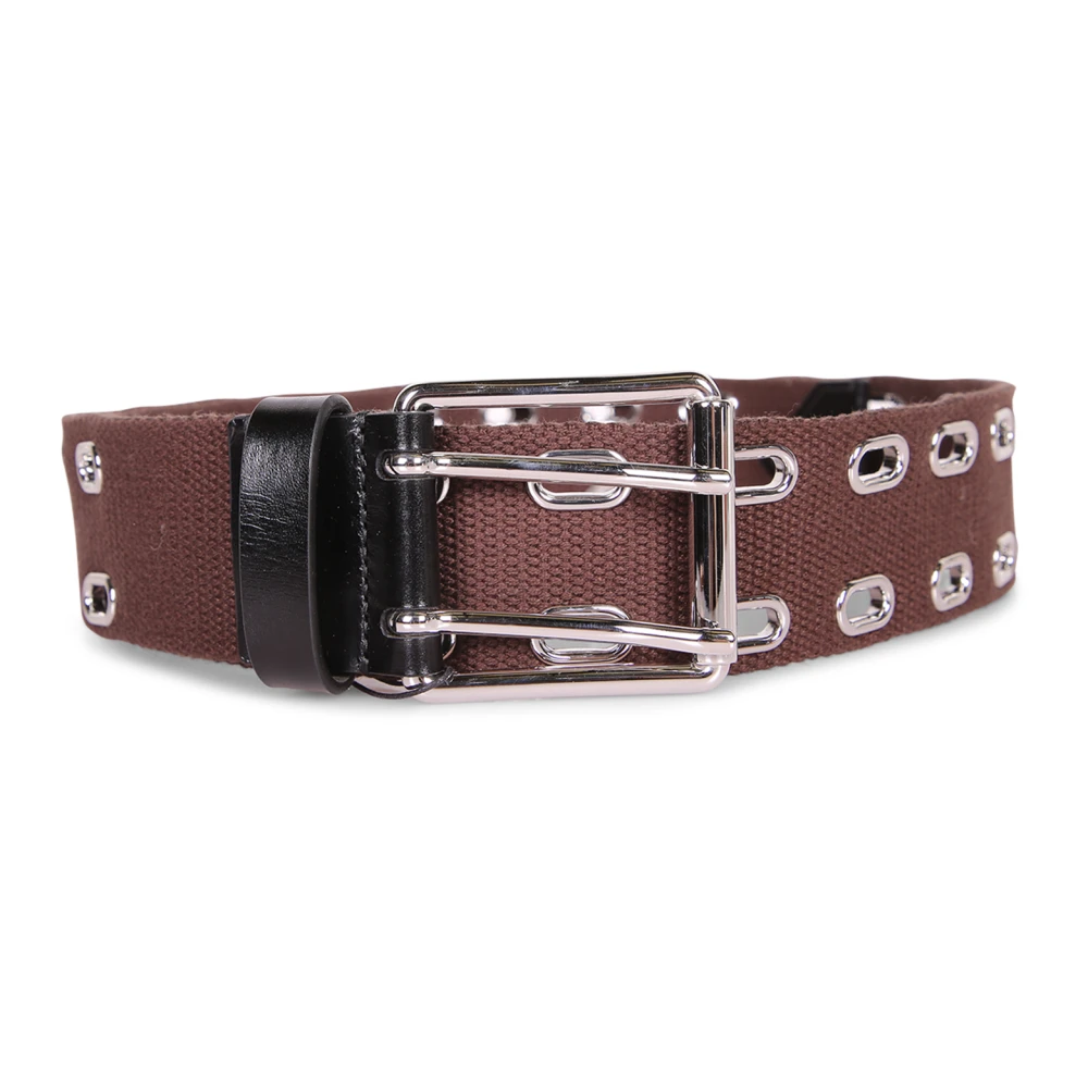Iro Brown Belts, Female, M, 26Swp50rib Fabric Belt
