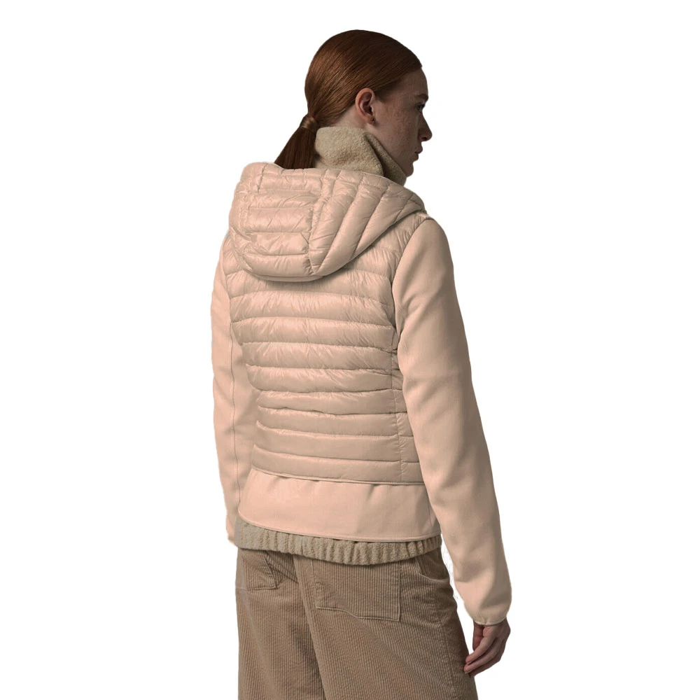 Parajumpers Lorita Hybride Vest met Capuchon Beige Dames