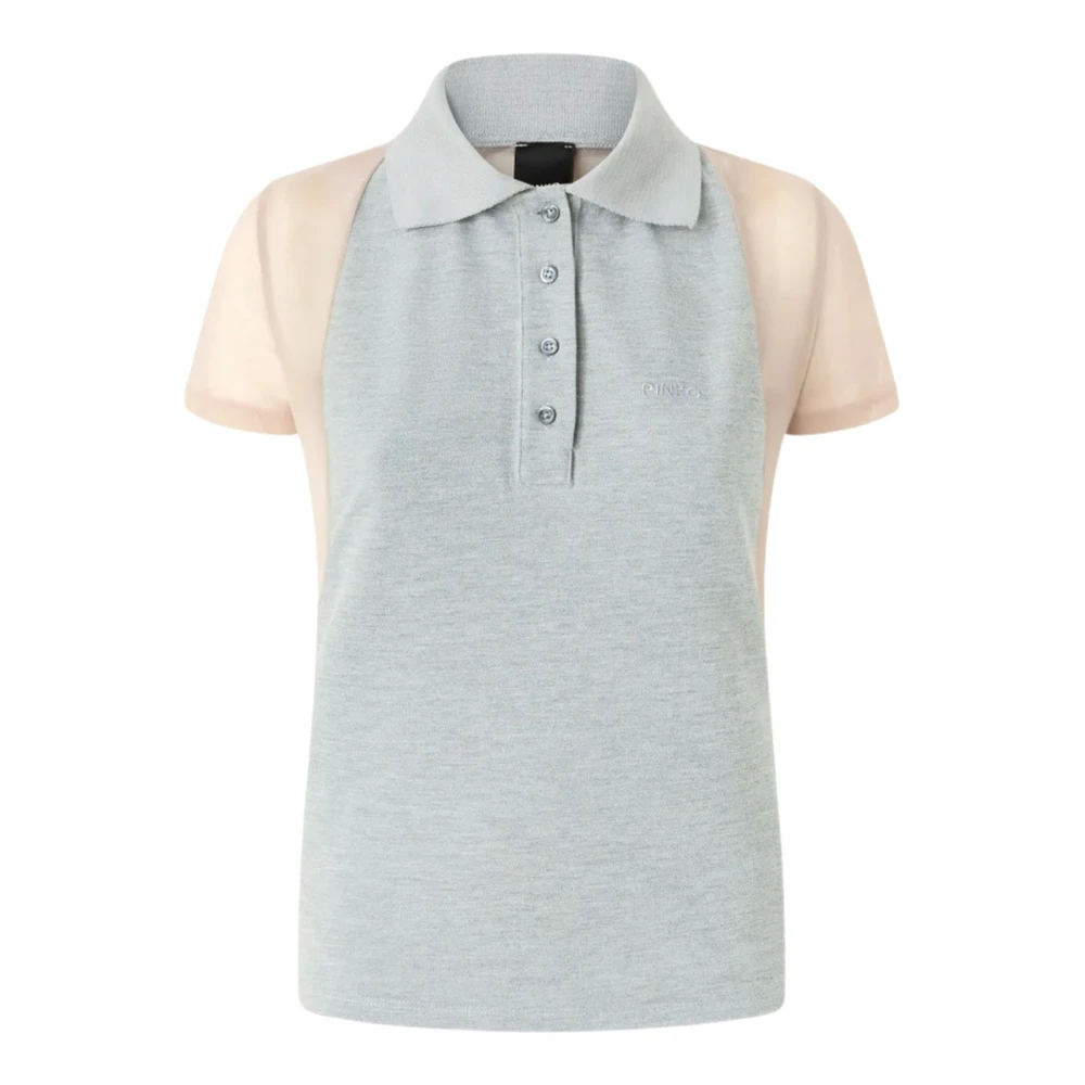 Pinko Women's Gray Polo Shirts, Xs, Panamera Polo