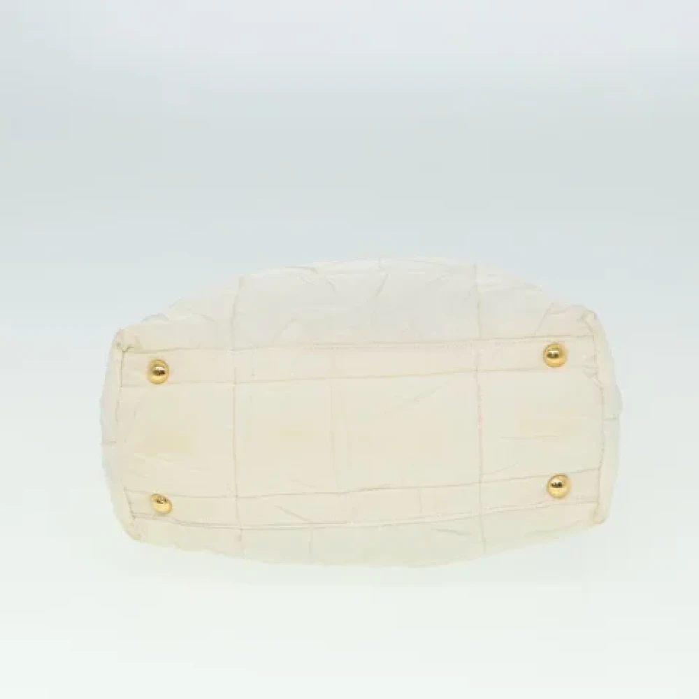 Prada Vintage Pre-owned Nylon prada-bags White Dames