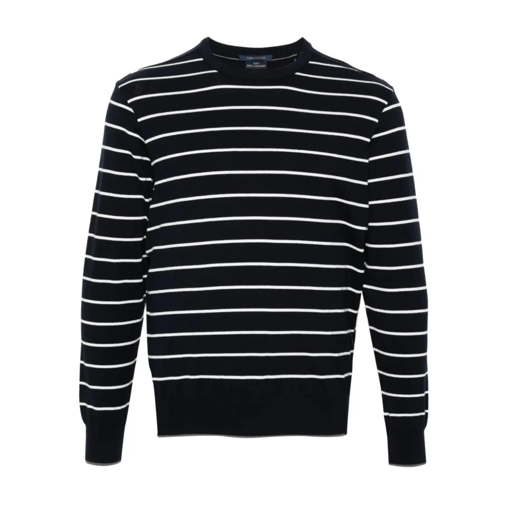 Paul & Shark Men's Black Round-Neck Knitwear